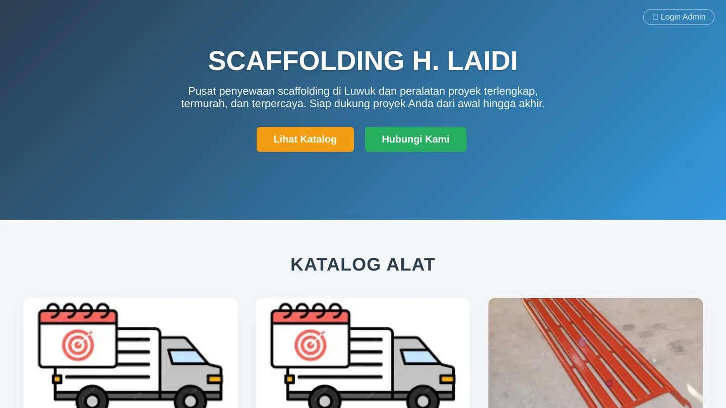 Halaman utama Scaffolding Luwuk